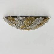 Barovier & Toso wall sconce / ceiling lamp, Millefiori flowers, Italy, 1970s
