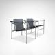 Fauteuil vintage LC1 par Le Corbusier et al pour Cassina, ensemble de 3