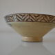 Ancient berbere ceramic dish signed north africa