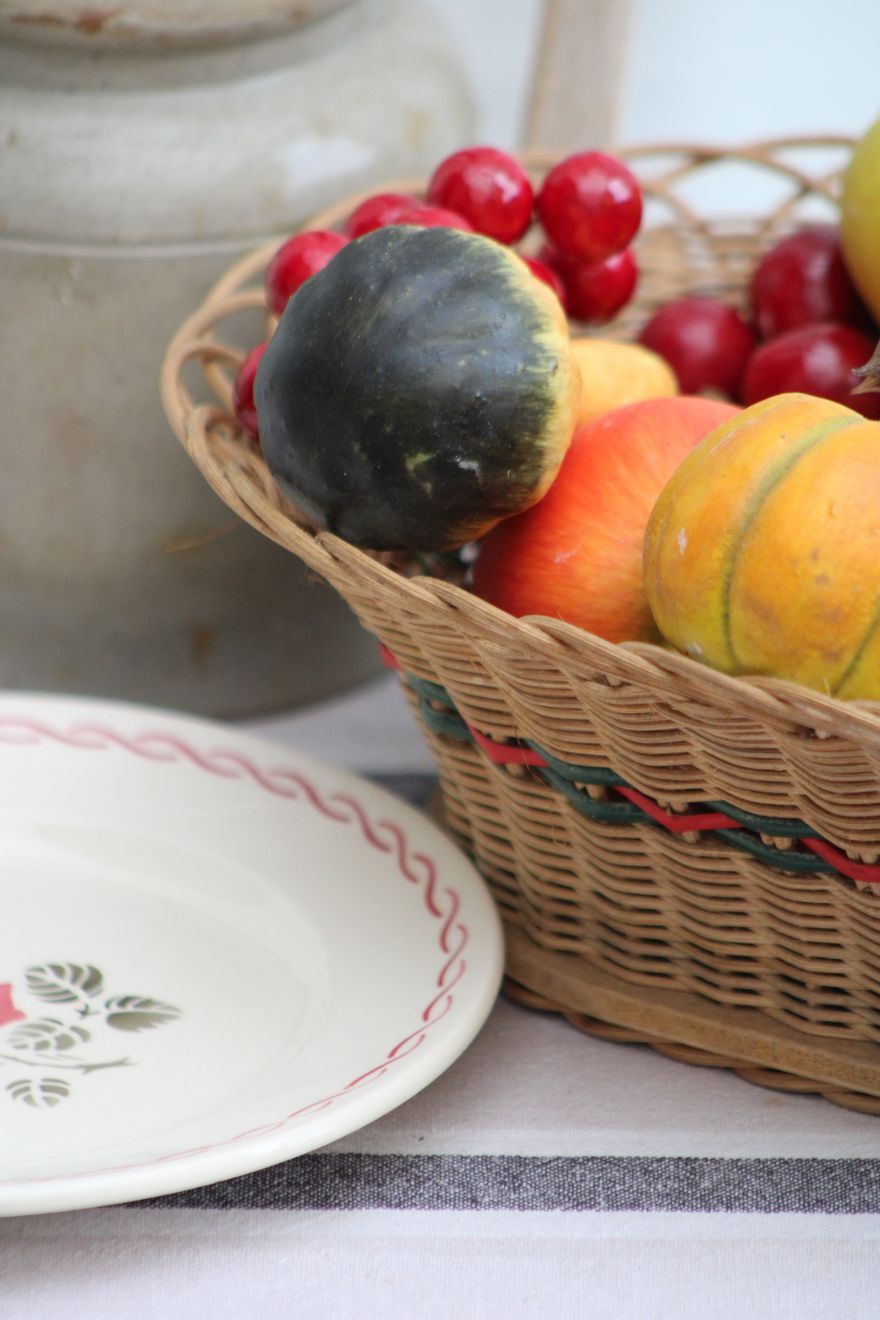 Vintage wicker basket