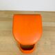 Miroir orange space age distributeur de cotons