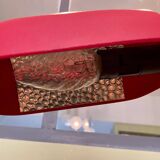 Vintage red articulated desk lamp