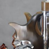 1970s Chandelier with Murano Glass Shades,Italy