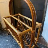 Bamboo magazine rack, 1960s