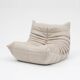 Togo lounge chair in cream fabric by Michel Ducaroy for Ligne Roset