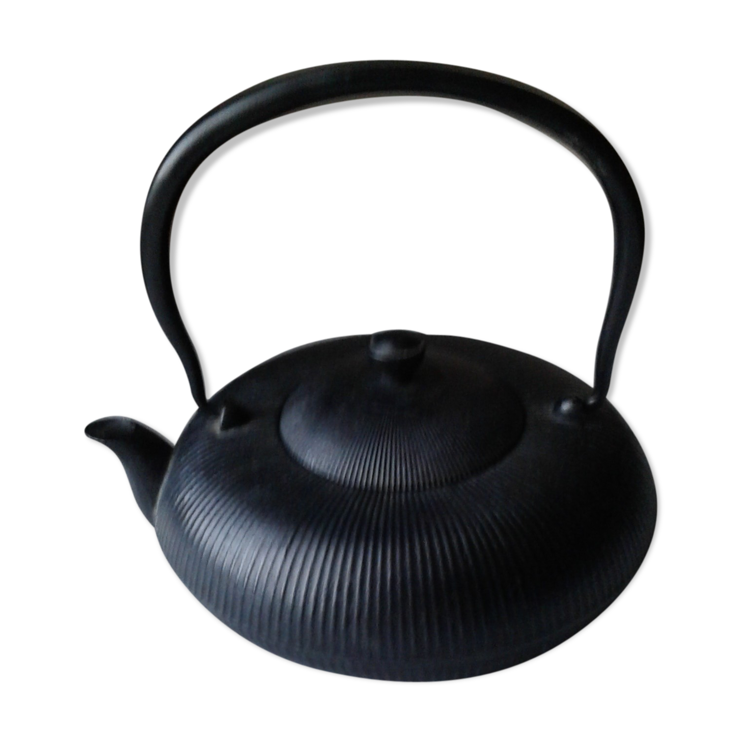 Chinese teapot black cast iron