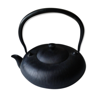 Chinese teapot black cast iron