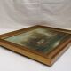 Painting on oil canvas J Evans golden frame landscape