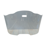 Curved fire screen tempered glass design