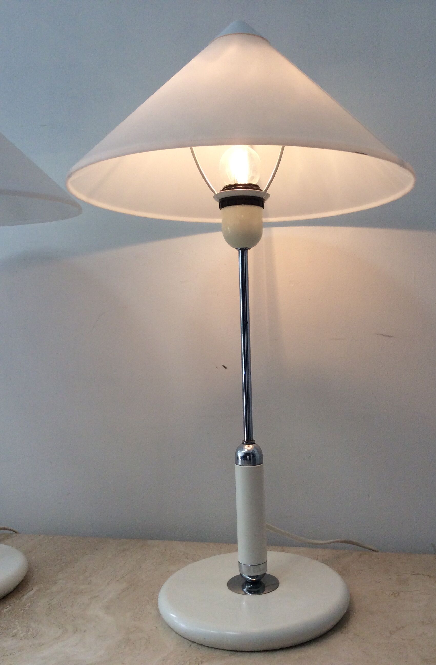 Pair of Aluminor lamps from the 70s