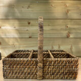 Wooden glass basket