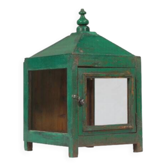 Pointed Temple Showcase Green Patina Piece and Original Patina