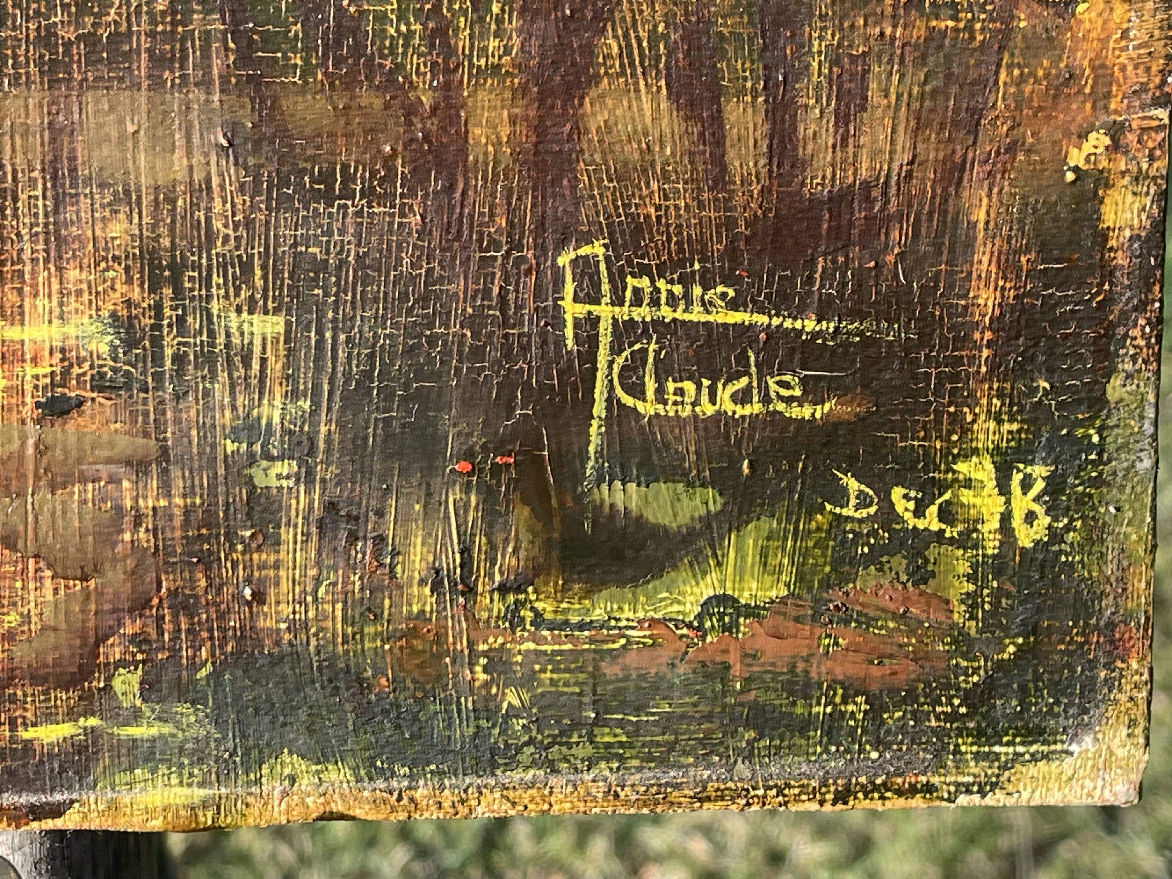 Oil on canvas / annie-claude (ferrando) - 38 x 55 cm - dec.78