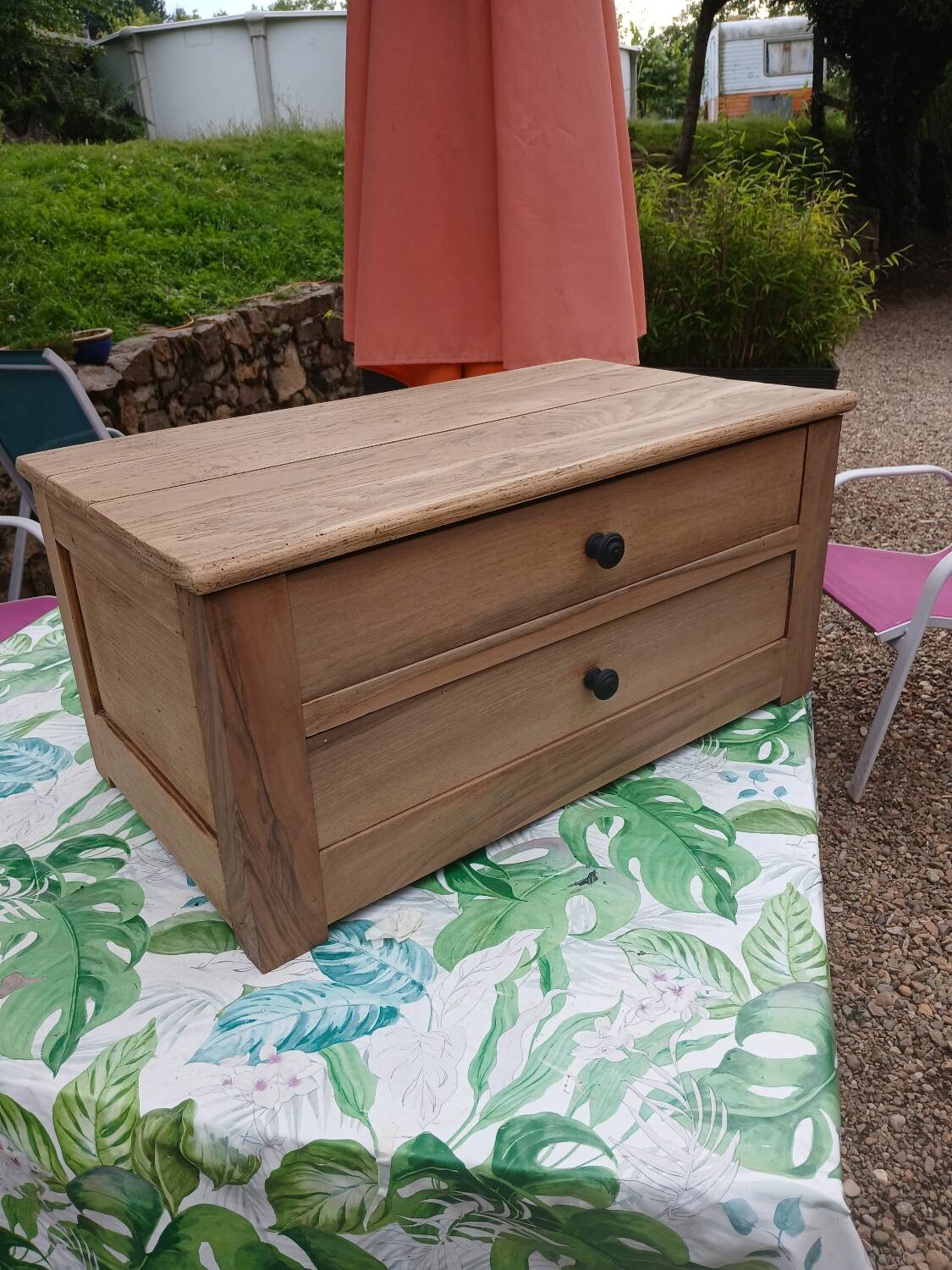 Small old wooden craft piece of furniture