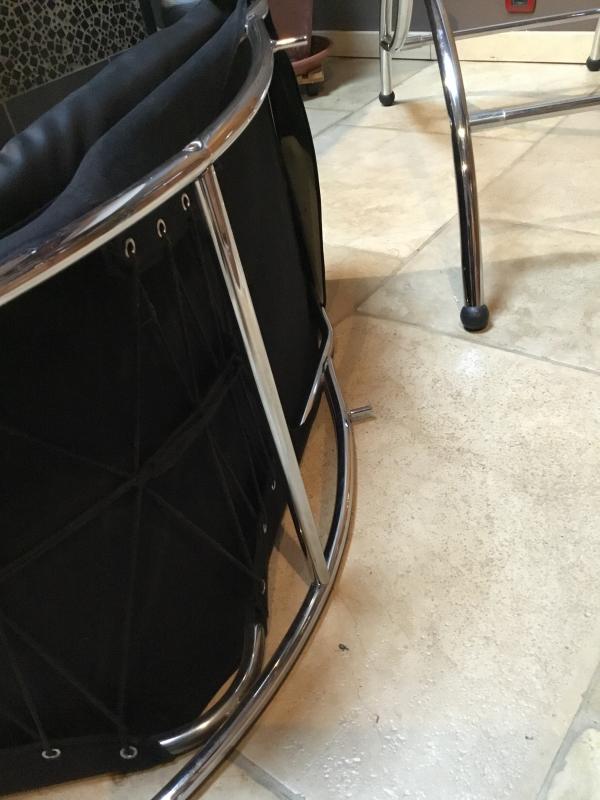 1980 metal and sky vintage long chair