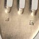 Set of 2 silver metal cutlery with punches