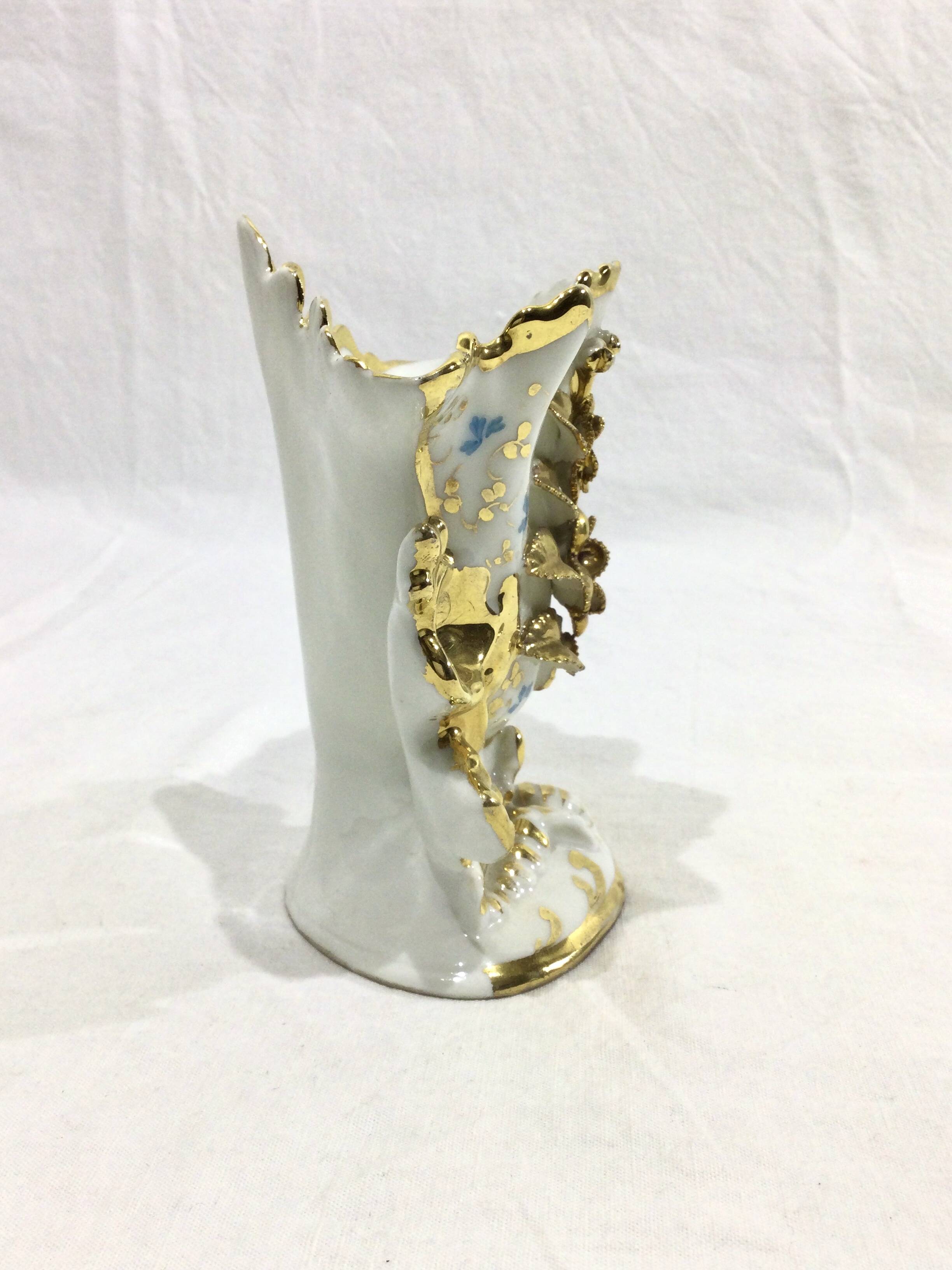 Porcelain Bridal Vase Old Paris 19th century