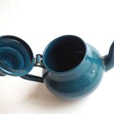 Enameled sheet metal teapot