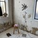 Floor lamp chrome 'flower' design Jacques Veyrat-Masson and Philippe Rogier, edited by Oxar
