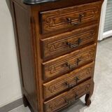 Carved weekly commode