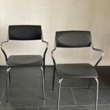 Paire de chaises de salle à manger Effezeta Luna