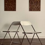 Set of 2 Plia chairs by Giancarlo Piretti for Castelli vintage