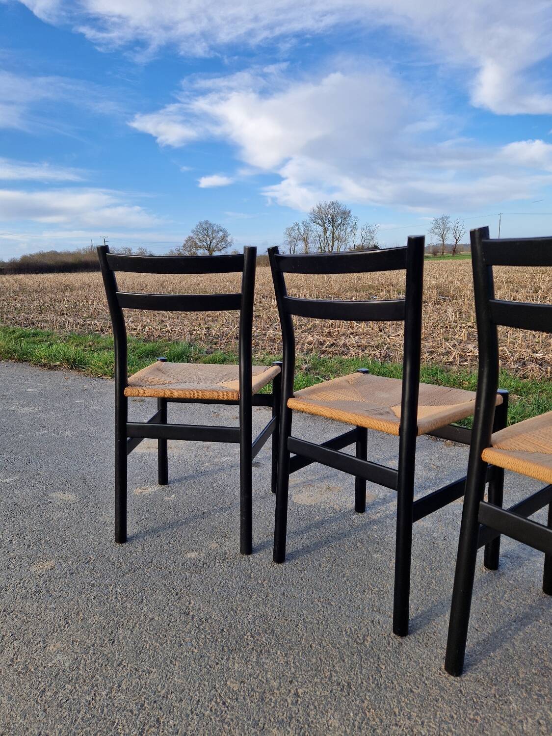 4 chaises Gessef par la manufacture Consorzio Sedie Friuli