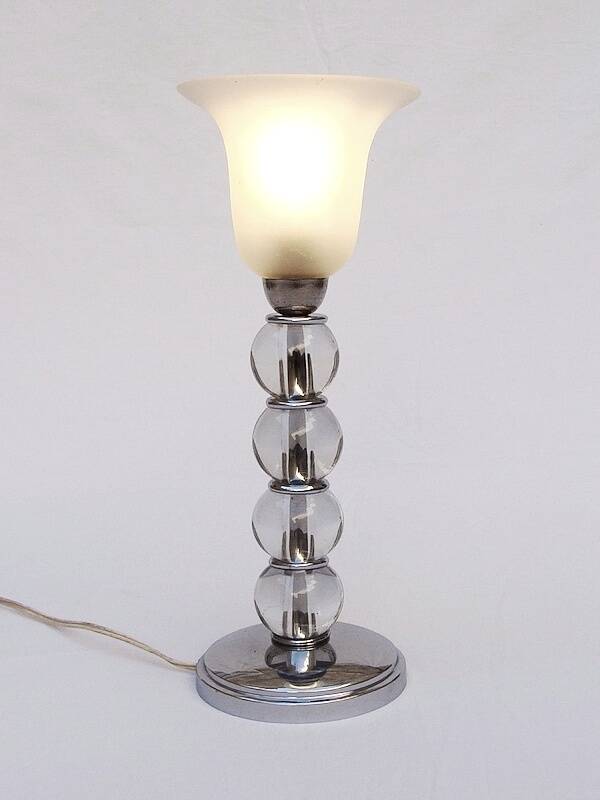 Art Deco lamp with designer glass balls 1930