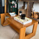 Table Basse Architecturale en Orme Massif vintage – Maison Regain