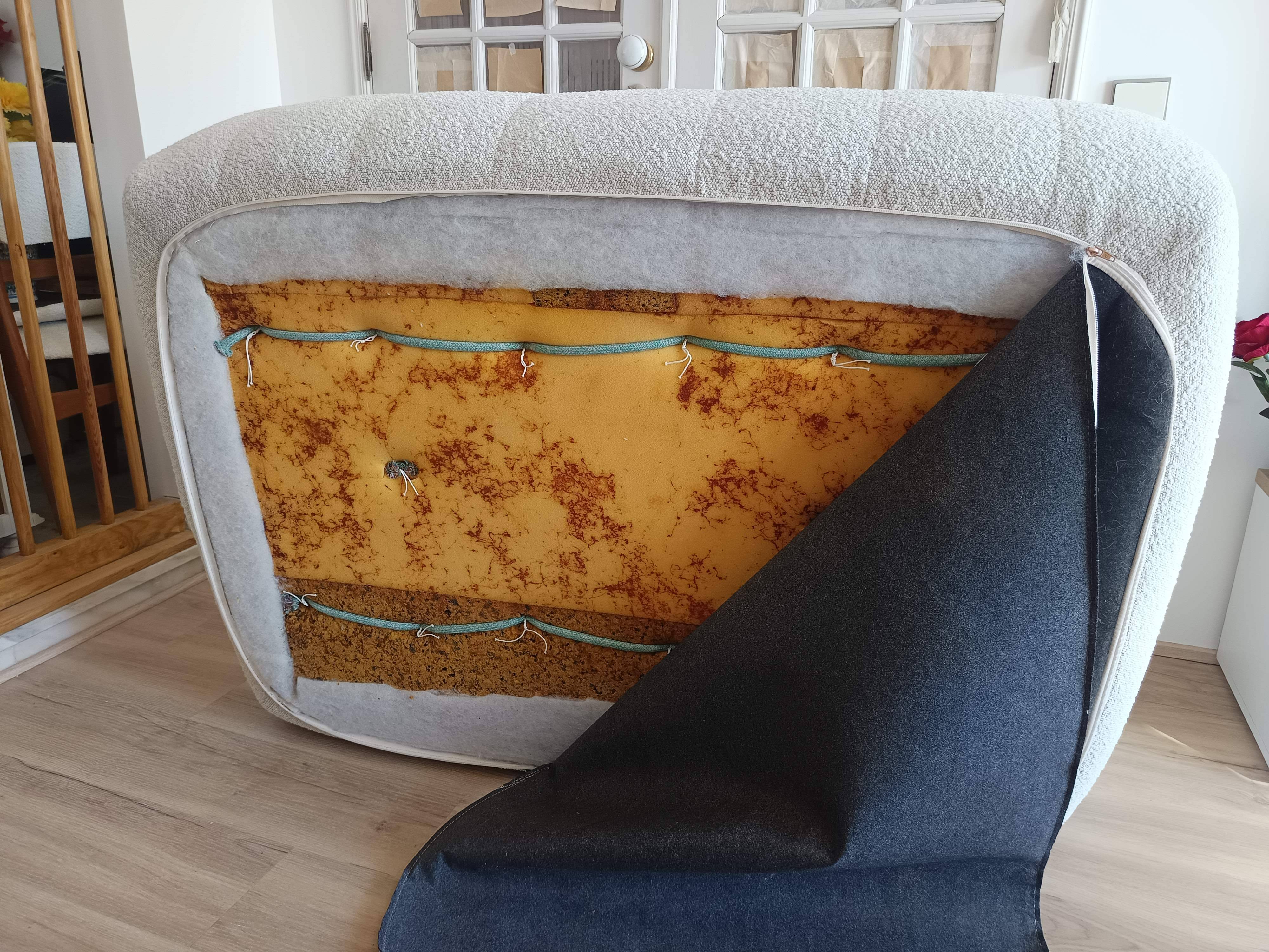 Vintage Steiner two-seater armchair from the 80s.