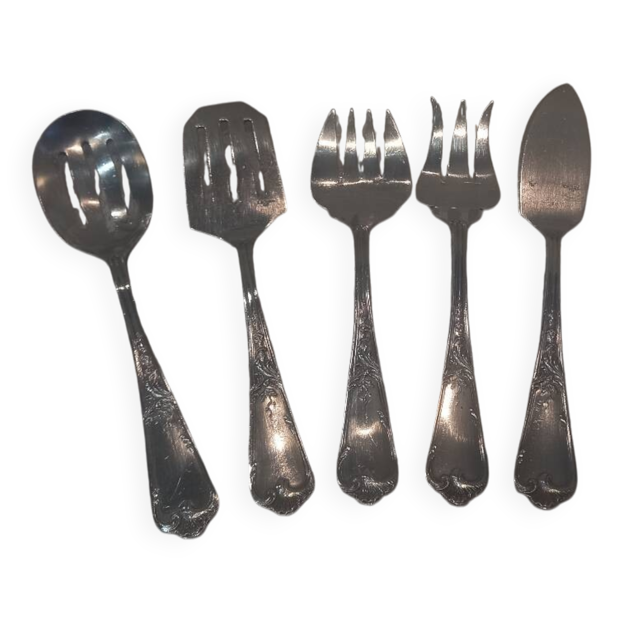 5p hors d'oeuvre service, silver plated metal, goldsmith Ercuis LXV 29