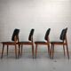 Ensemble de 4 chaises scandinaves