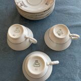 Set of 3 cups and 5 saucers BAVARIA