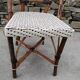 Pair of Vintage Wooden and Woven Plastic Bistro Chairs