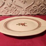 22 flat plates Armelle Sarreguemines hand-painted
