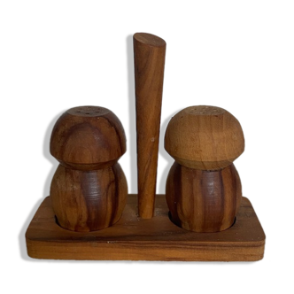 Natural wood pepper shaker