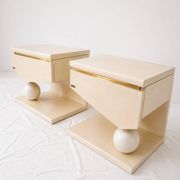 Pair of bedside tables Éric Maville & Jean-Claude Mahey – 1970s
