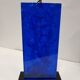 Pair of blue fractal resin lamp feet