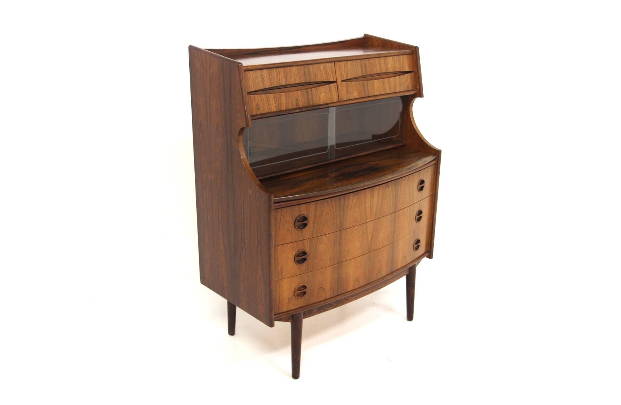 Scandinavian rosewood secretary desk, Gunnar Falsig, Denmark, 1960