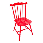 Chaise rouge, Pologne, années 1940. Après rénovation.
