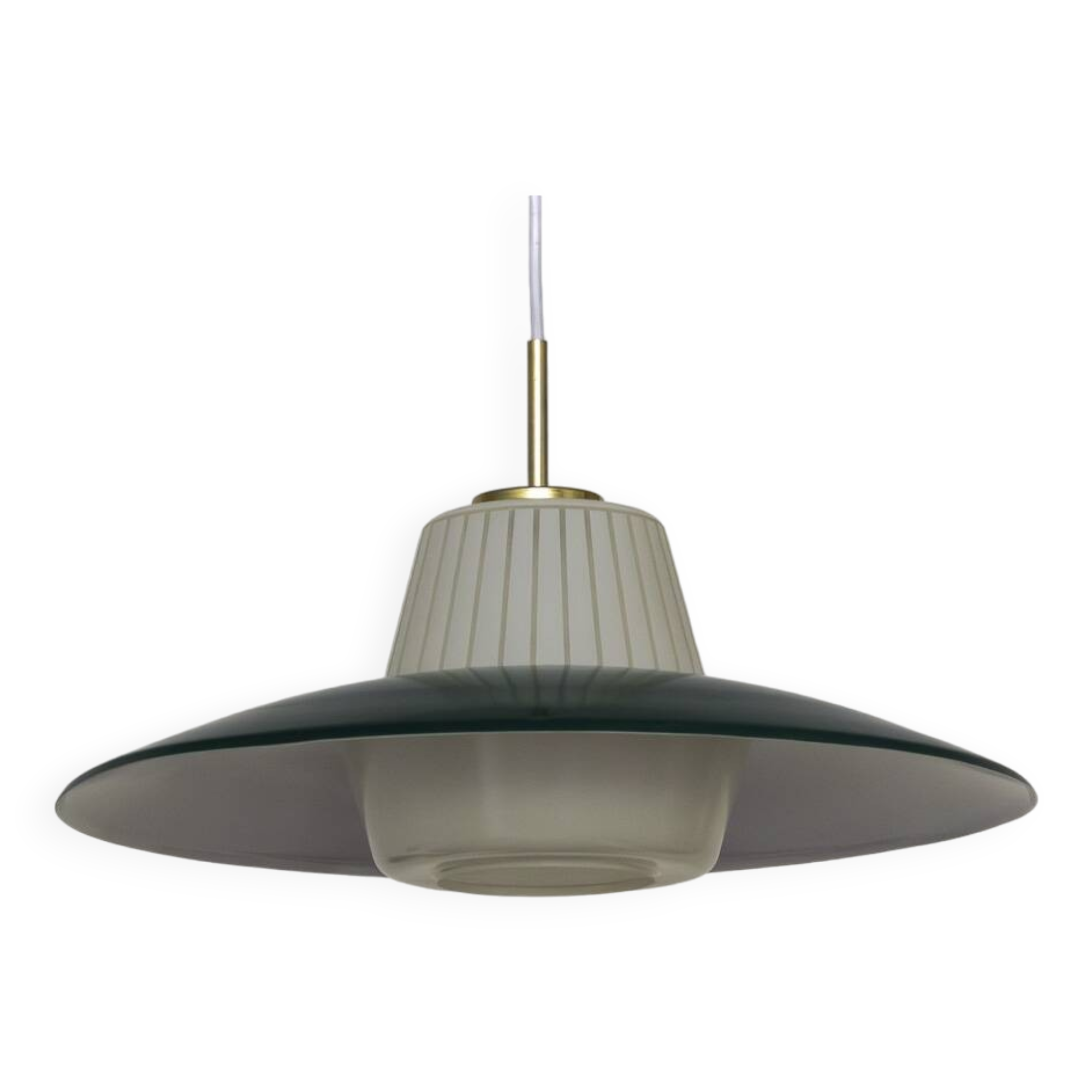 Vintage pendant light, opaline