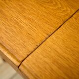 Vintage Extendable Oak Dining Table 1960s Czechoslovakia