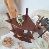 Vintage wooden corner shelf