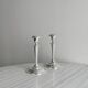 Paire de bougeoirs en inox