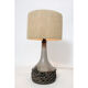 Lampe en terre chamotté et grès, Erik Glud, 1960-1970