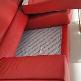 1 red roche bobois sofa