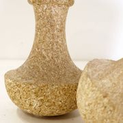 Pair of French stone lamps, 1970s - New linen lampshade