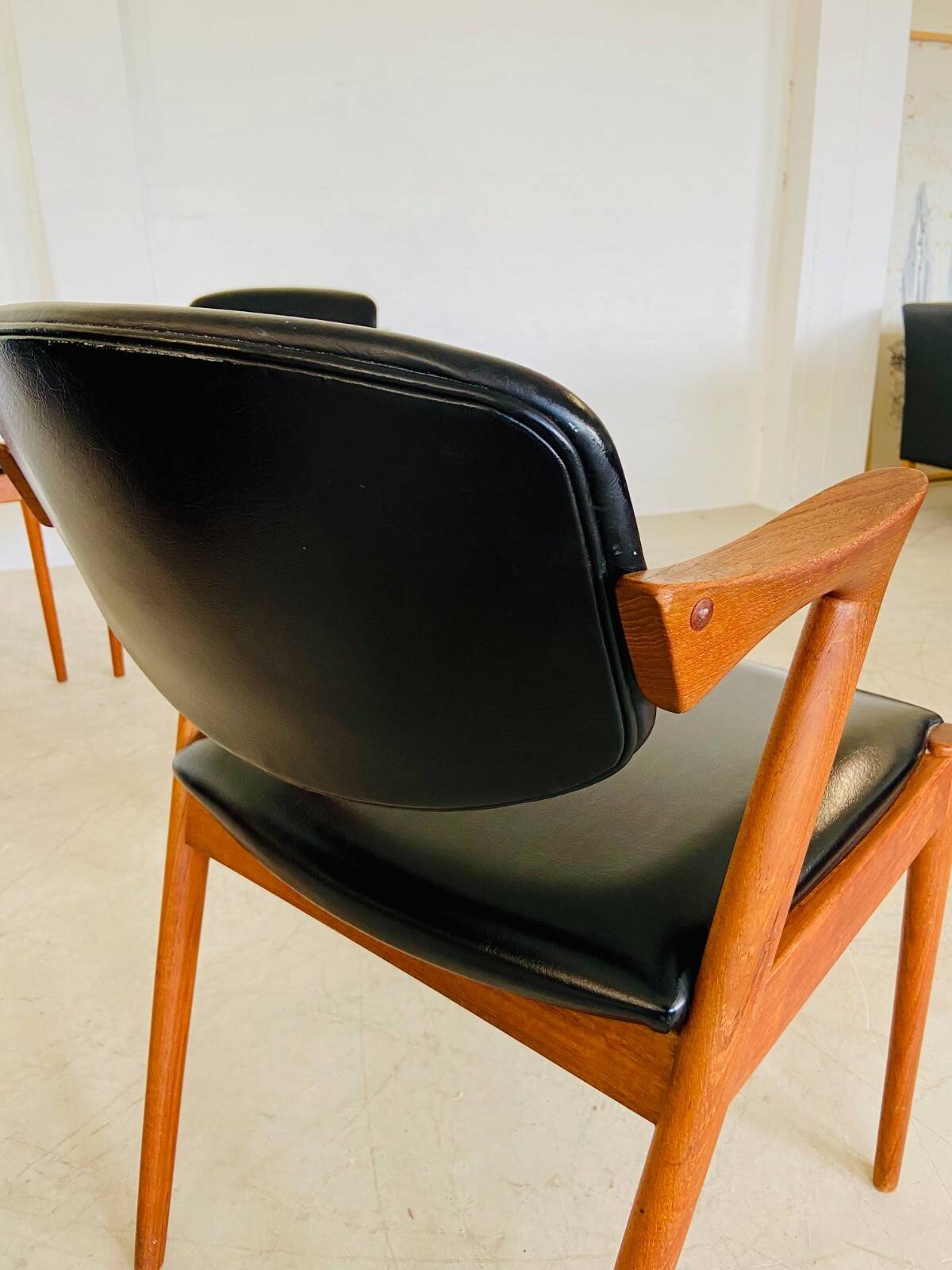 Danish vintage Kai Kristiansen model 42 chairs for Schou Andersens Møbelabrik