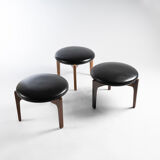 3 tabourets tripodes de Uno & Osten Kristiansson