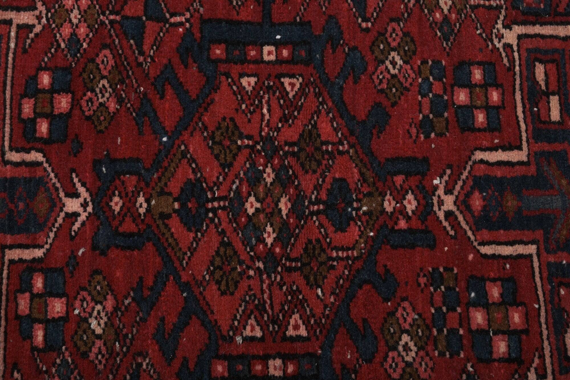 Vintage Turkish hallway rug 112x330 cm